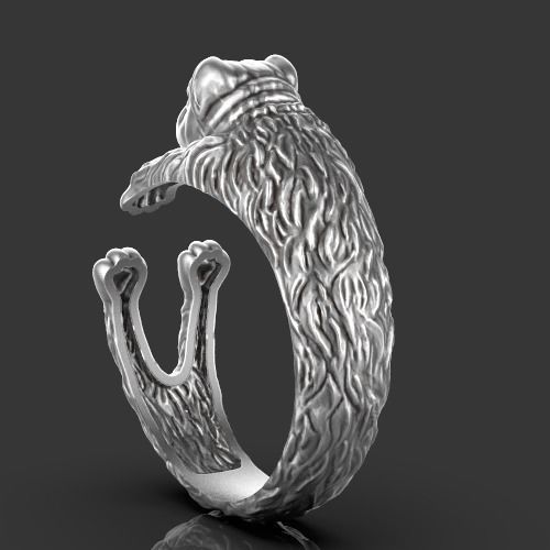 Dog ring Silver Gold  Print 3D print model_6
