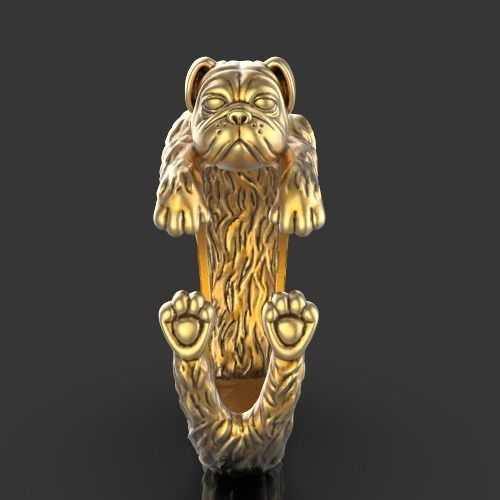 Dog ring Silver Gold  Print 3D print model_2