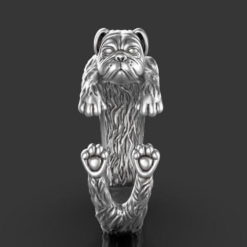 Dog ring Silver Gold  Print 3D print model_8