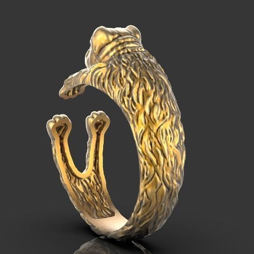 Dog ring Silver Gold  Print 3D print model_4