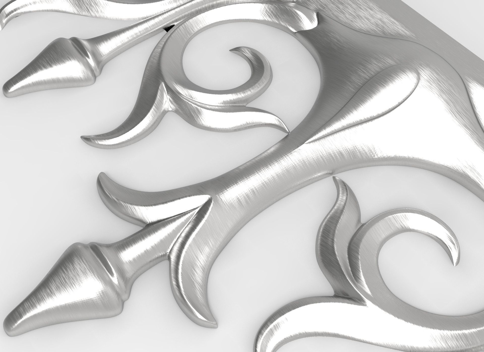 Decor friezes with flower and leaf HD model for CNC or printer 3D model ...