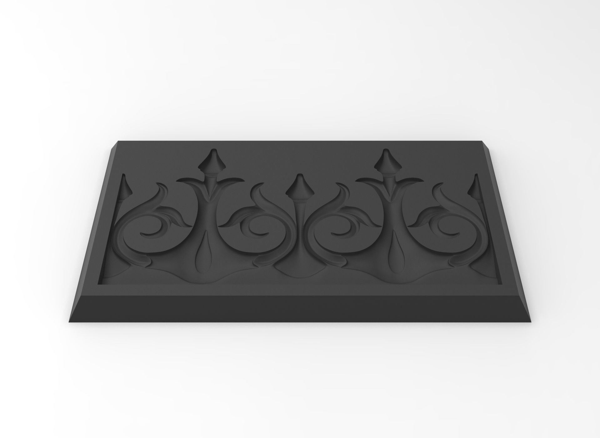 Decor friezes with flower and leaf HD model for CNC or printer 3D model ...
