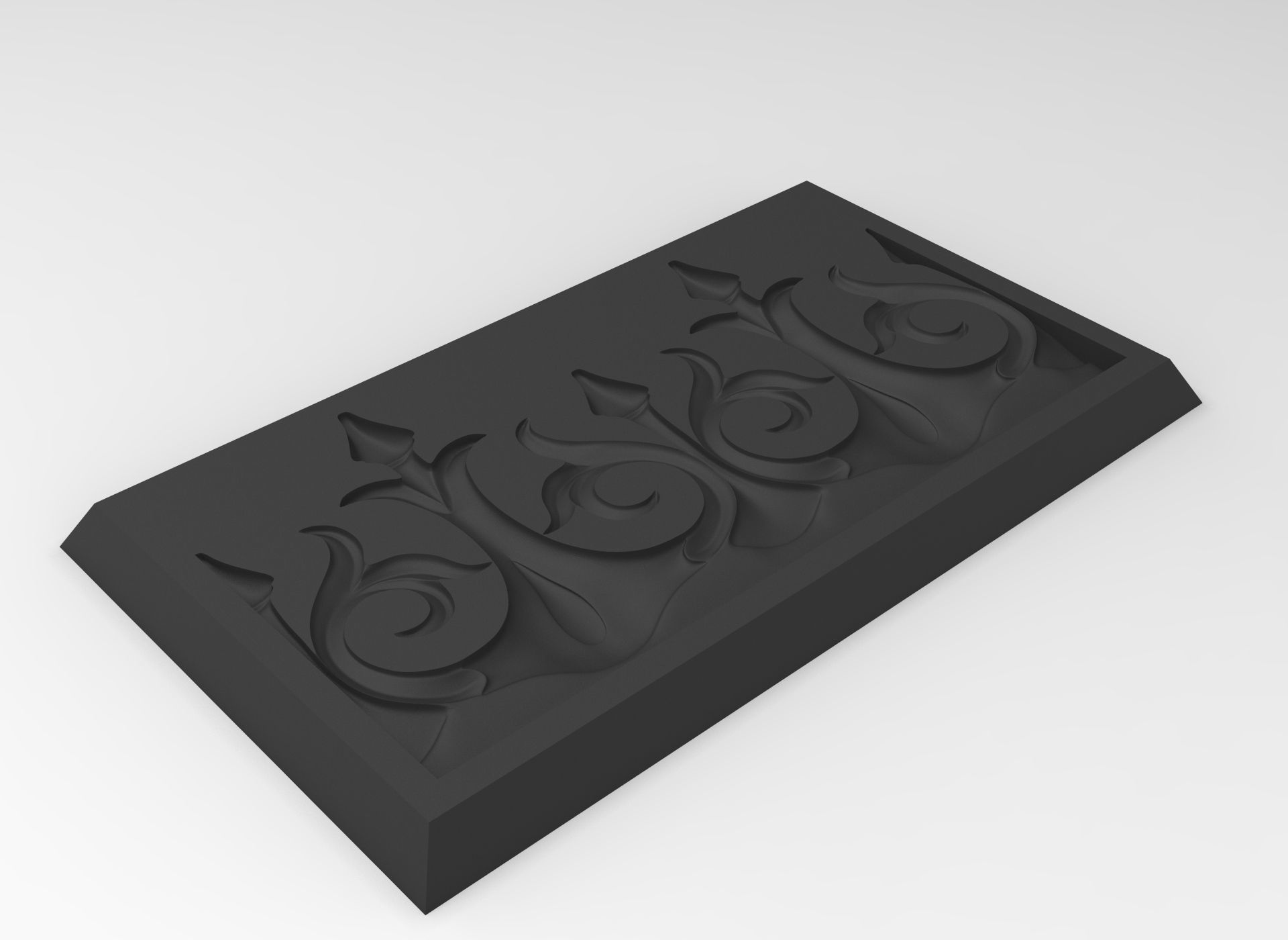 Decor friezes with flower and leaf HD model for CNC or printer 3D model ...