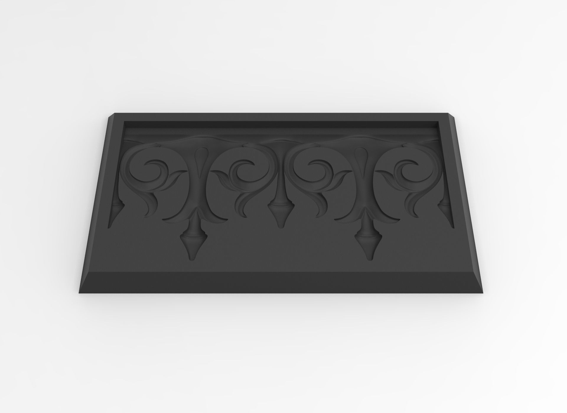 Decor friezes with flower and leaf HD model for CNC or printer 3D model ...
