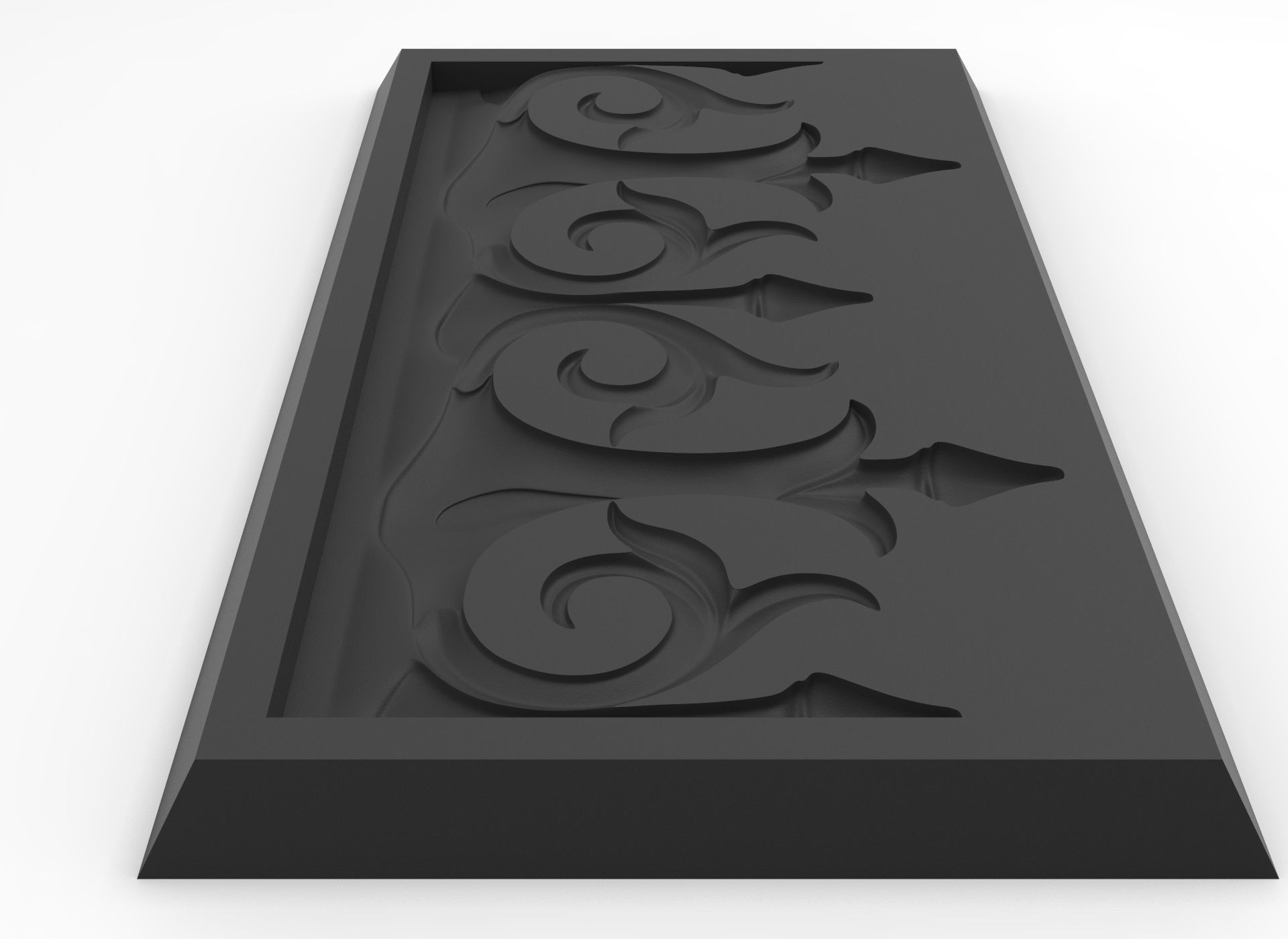 Decor friezes with flower and leaf HD model for CNC or printer 3D model ...