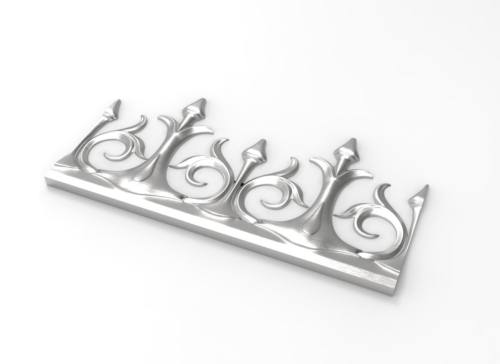 Decor friezes with flower and leaf HD model for CNC or printer 3D model ...