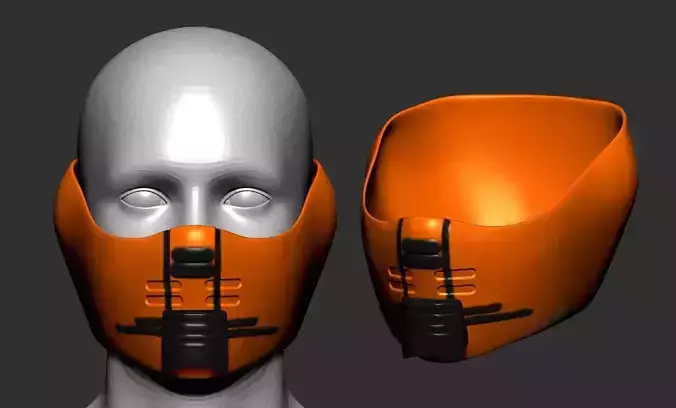 helmet high poly sculpt 3d printable ver 7 3D model