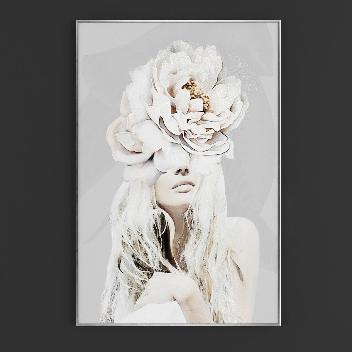 Pictures61 portrait of woman in turban Low-poly 3D model_1