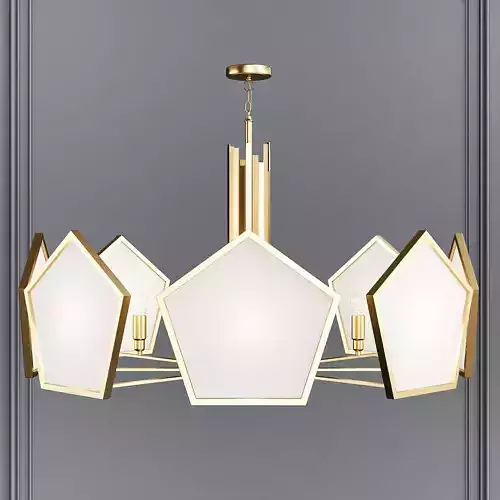 ANKE LUXURY BRASS CHANDELIER 3D model