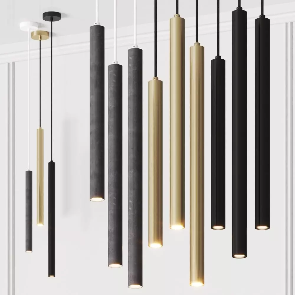 Norr11 Pipe Pendant Lamps 3D model_0