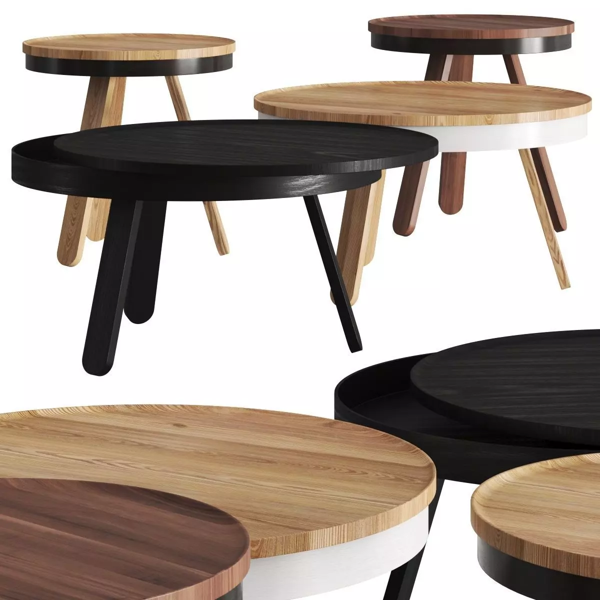 Woodendot Batea Coffee Tables 3D model_0