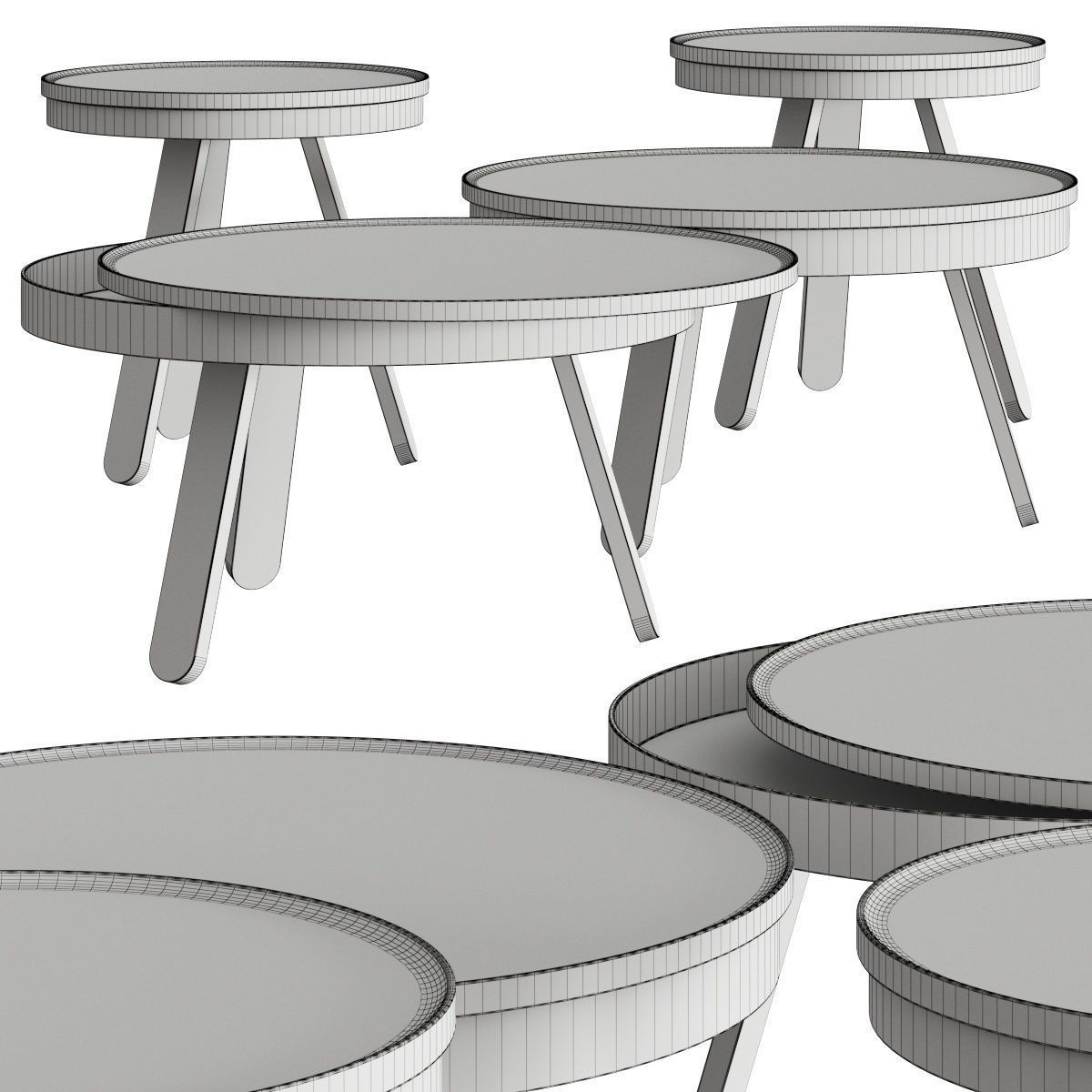 Woodendot Batea Coffee Tables 3D model_2
