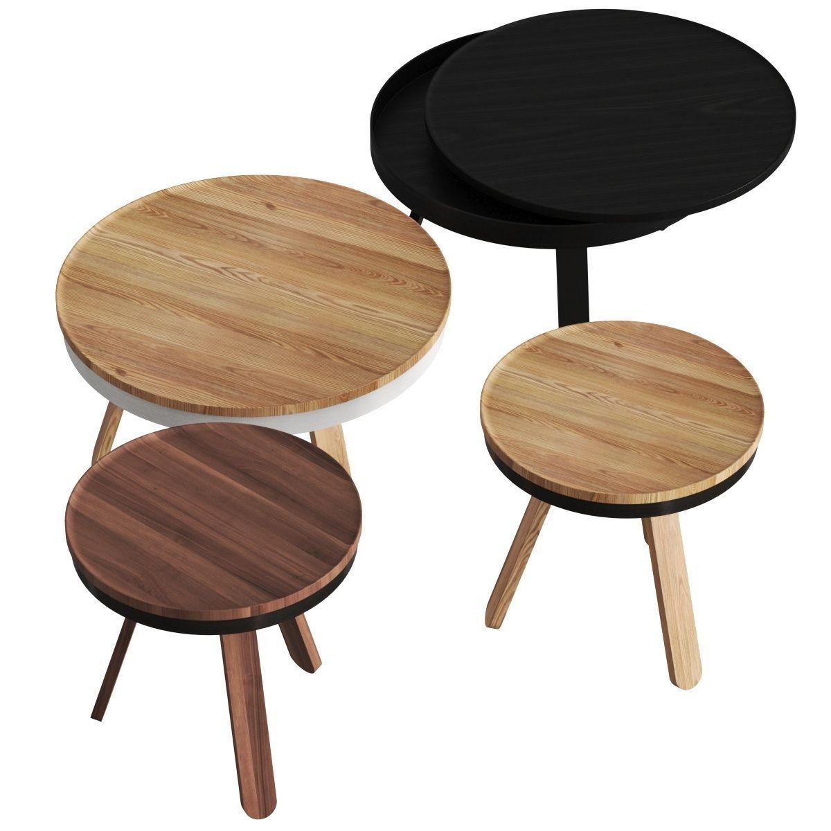Woodendot Batea Coffee Tables 3D model_1