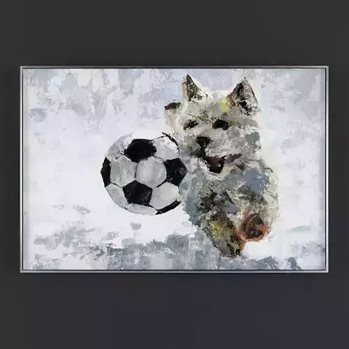 Pictures67 west terrier dog with soccer ball