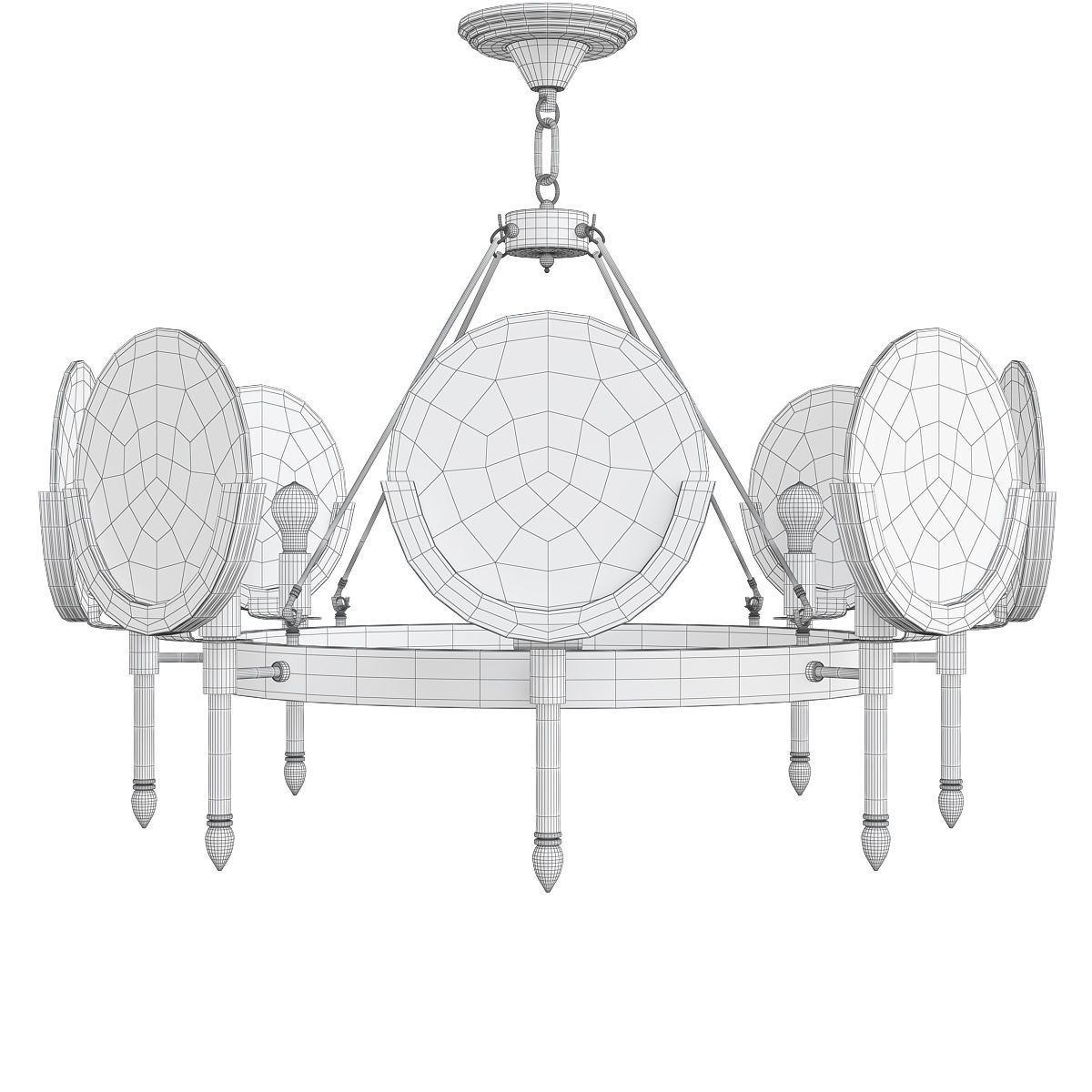 ANKE BRASS MARBLE MEDUZ 3D model_1