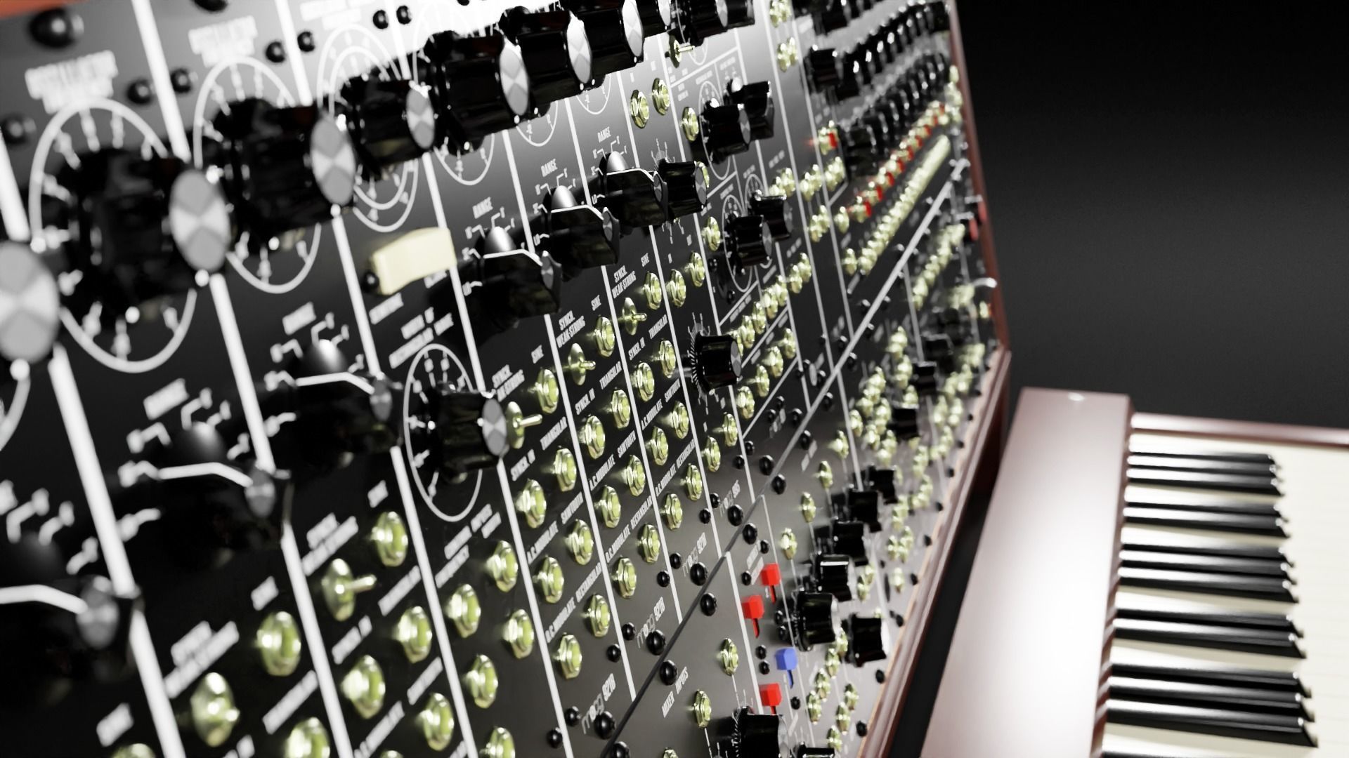 Synthesizer Moog Modular 55 3D model_2