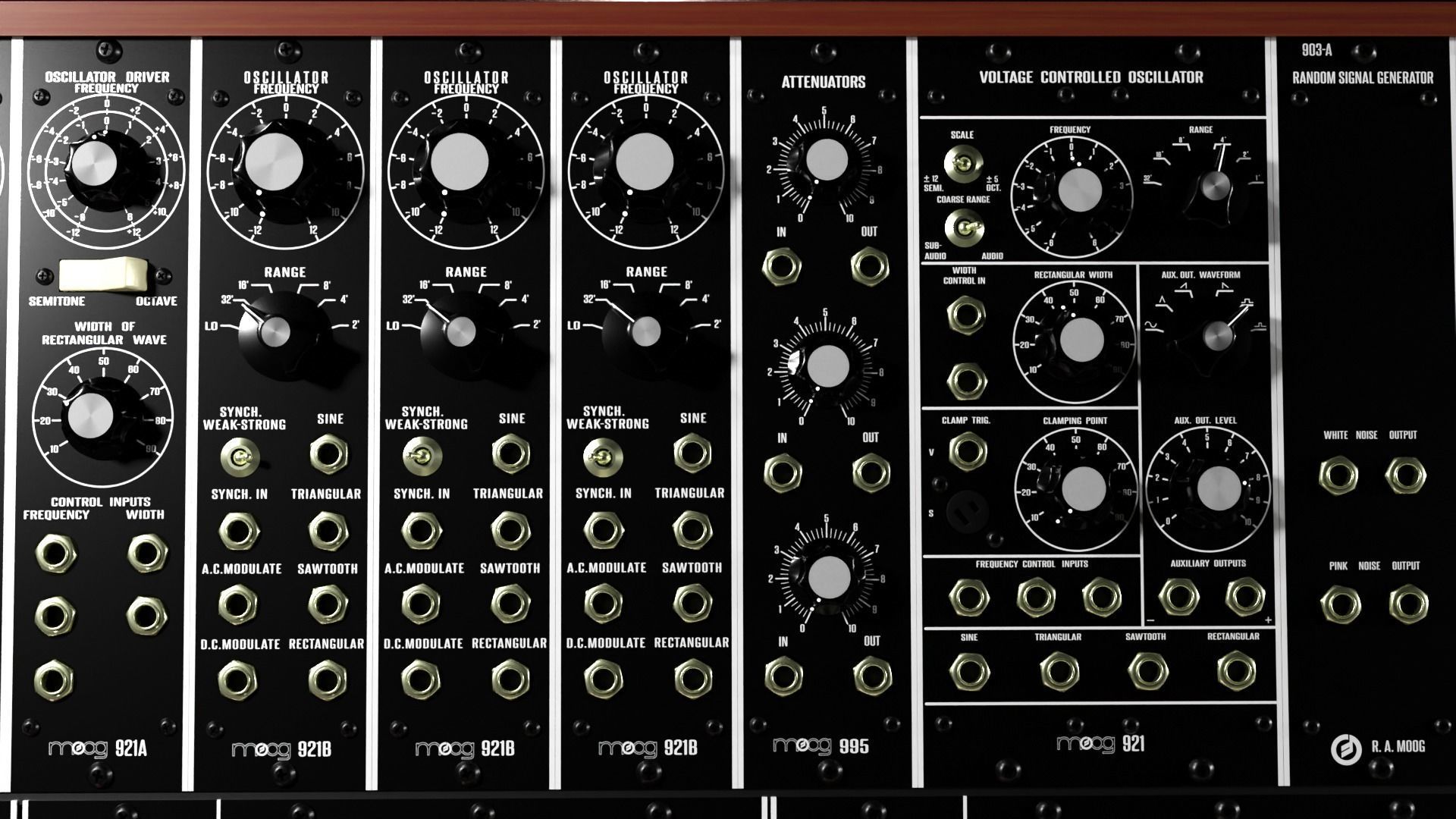 Synthesizer Moog Modular 55 3D model_8