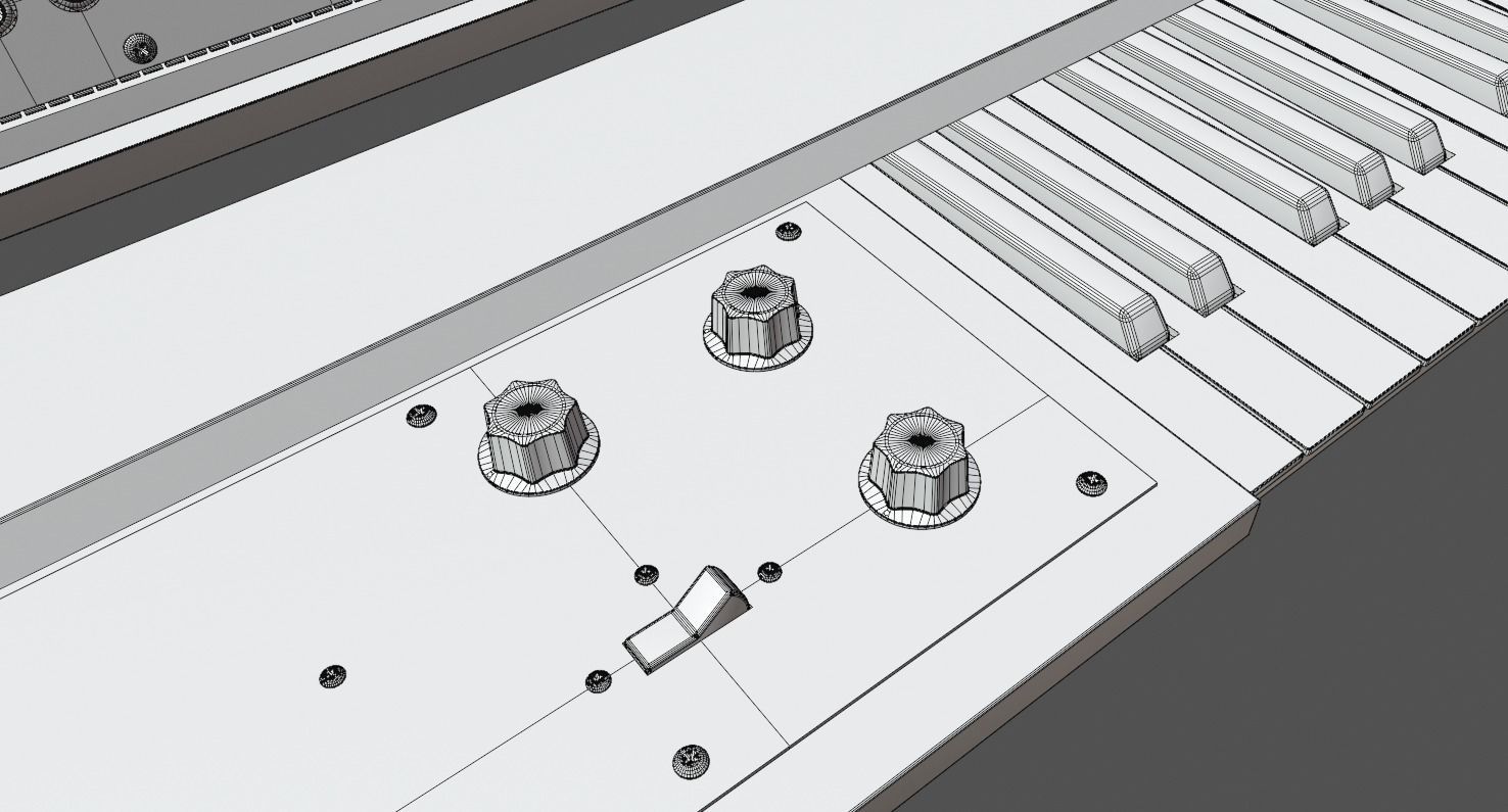 Synthesizer Moog Modular 55 3D model_11