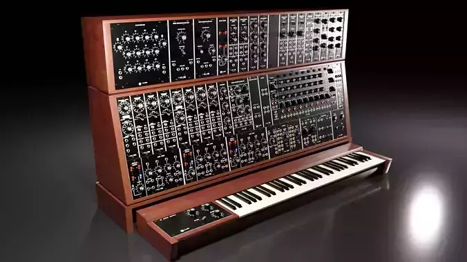 Synthesizer Moog Modular 55 3D model
