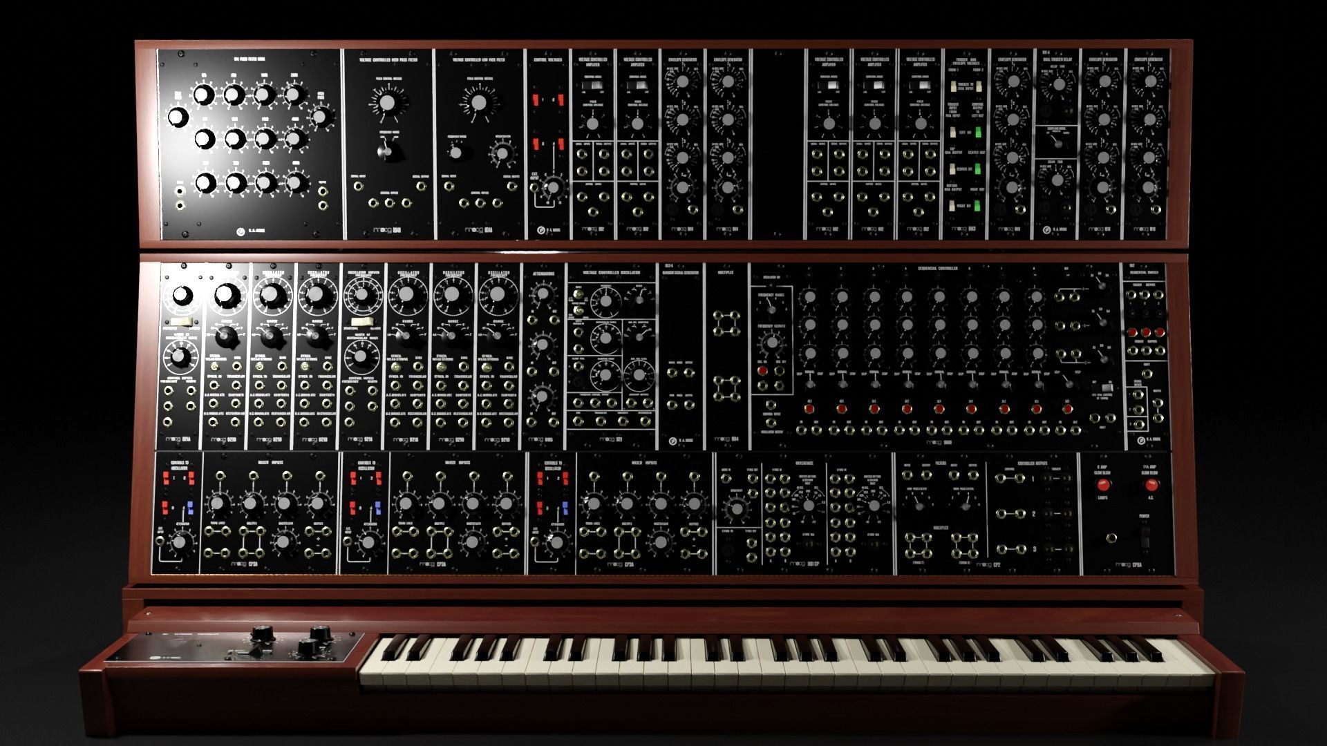 Synthesizer Moog Modular 55 3D model_3