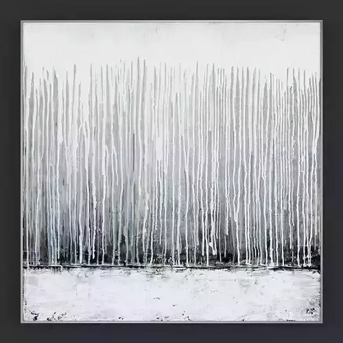 Pictures73 abstract painting of trees in snow