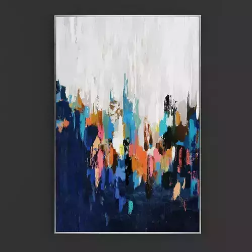 Pictures74 abstract painting on wall