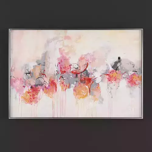 Pictures75 abstract painting with flowers