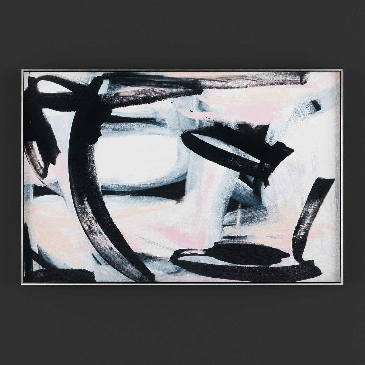 Pictures76 abstract painting Low-poly 3D model_1