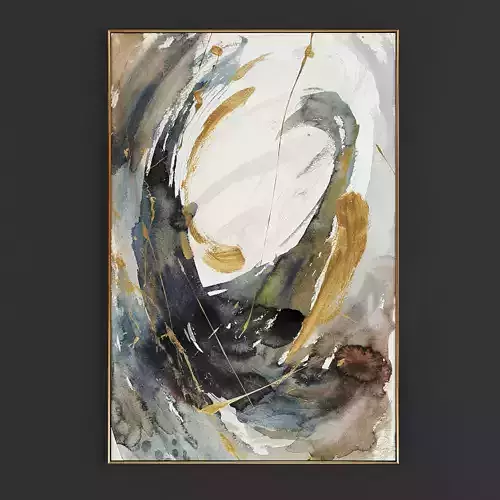 Pictures81 abstract painting in gold