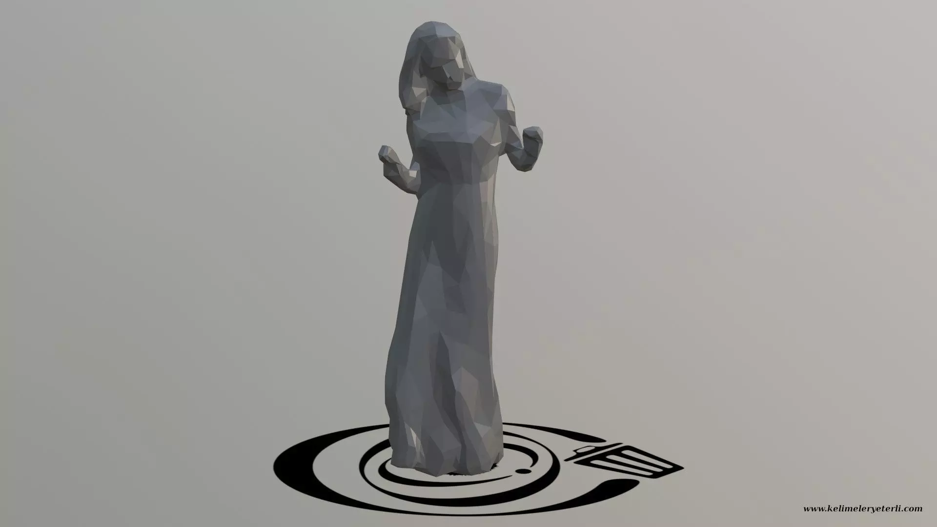 Human 082 LP R Low-poly 3D model_0