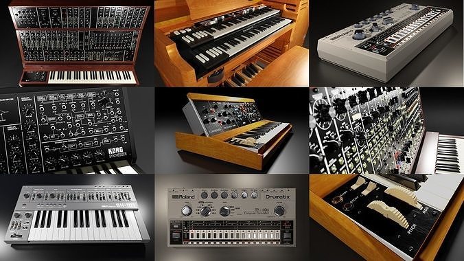 Vintage keyboard collection 