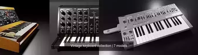 Vintage keyboard collection