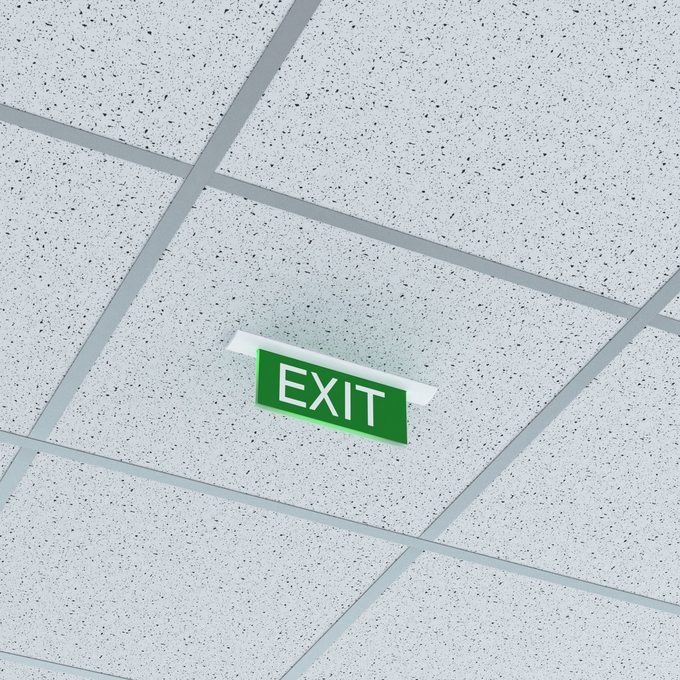 Modular ceiling 3D model_11