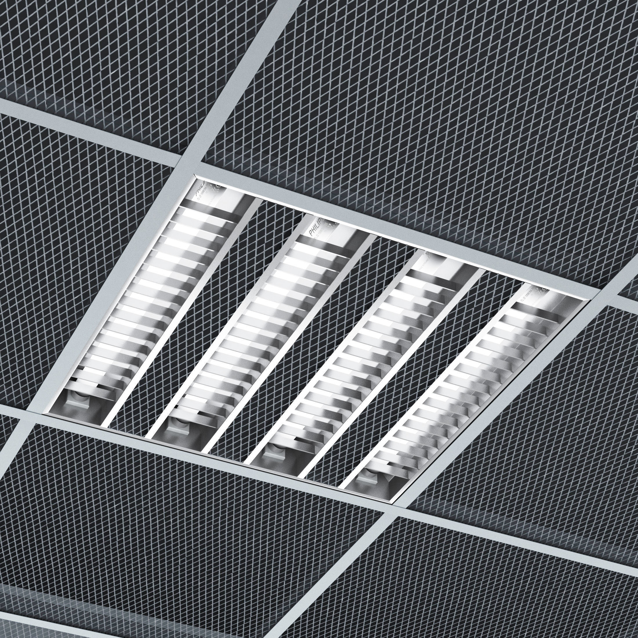 Modular ceiling 3D model_7