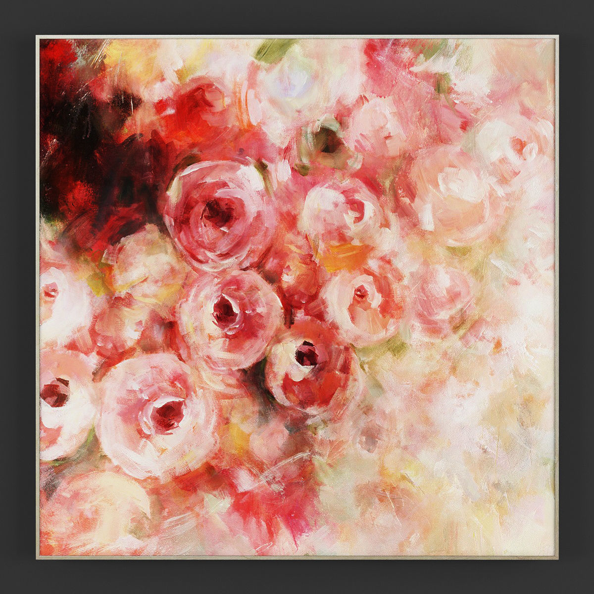 Pictures90 magnolia painting Low-poly 3D model_1