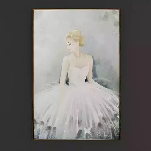 Pictures92 painting of ballerina in tutu