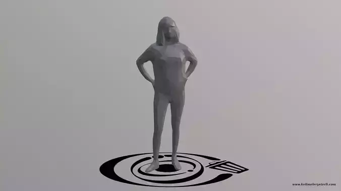 Human 083 LP R Low-poly 3D model