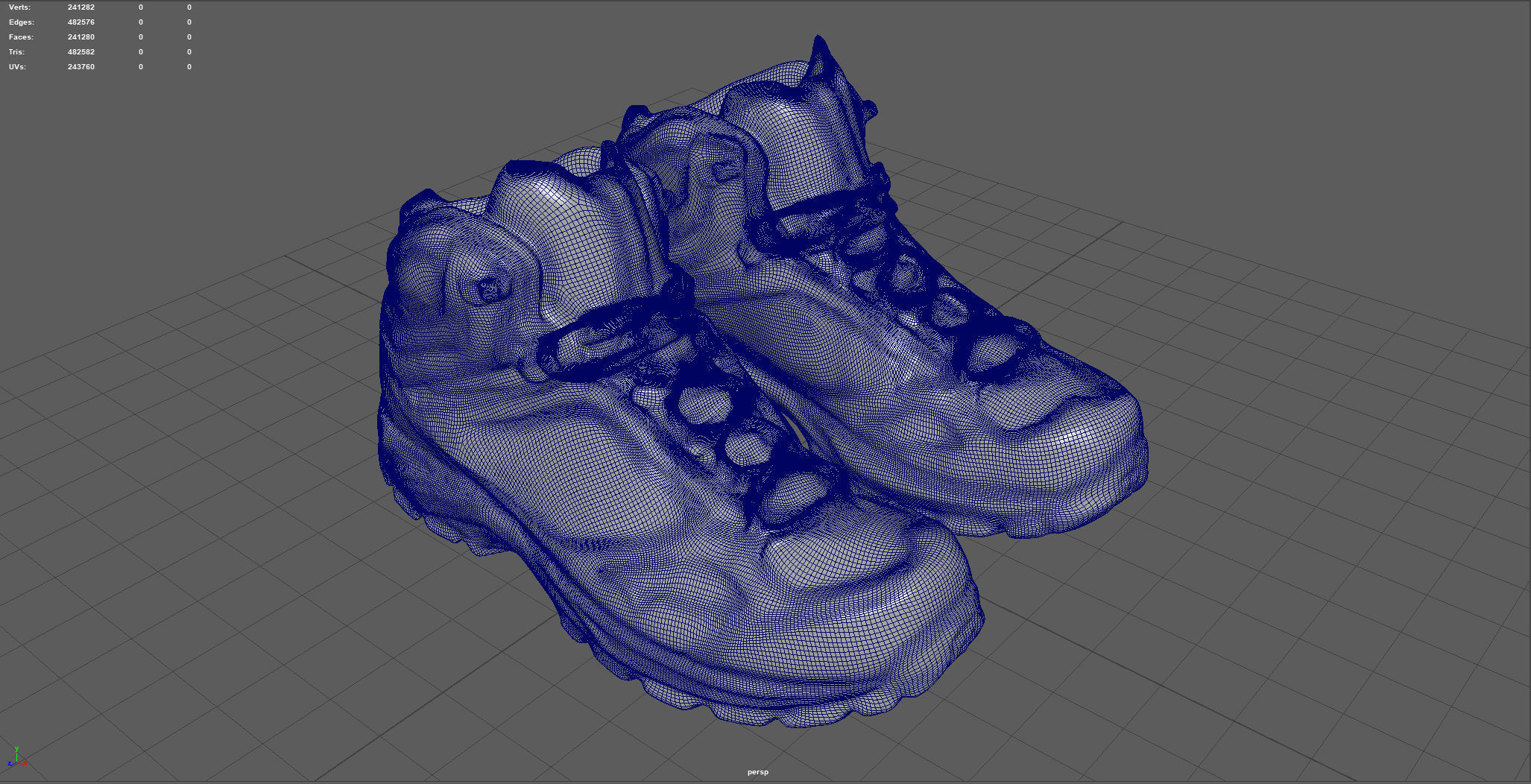 HIKING BOOTS 3 Low-poly 3D model_11