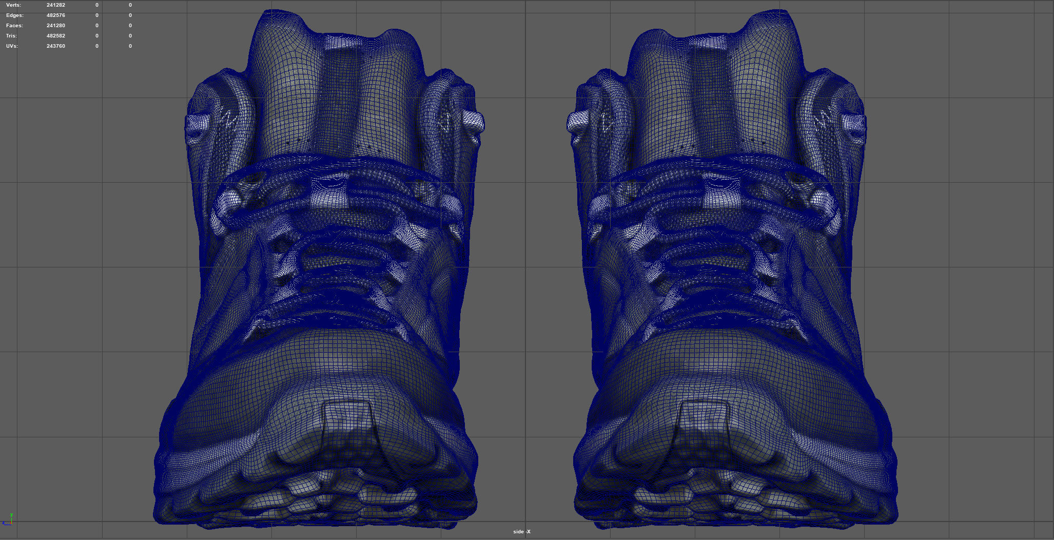 HIKING BOOTS 3 Low-poly 3D model_7