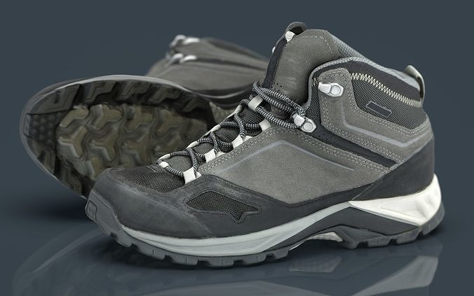HIKING BOOTS 3 Low-poly 3D model