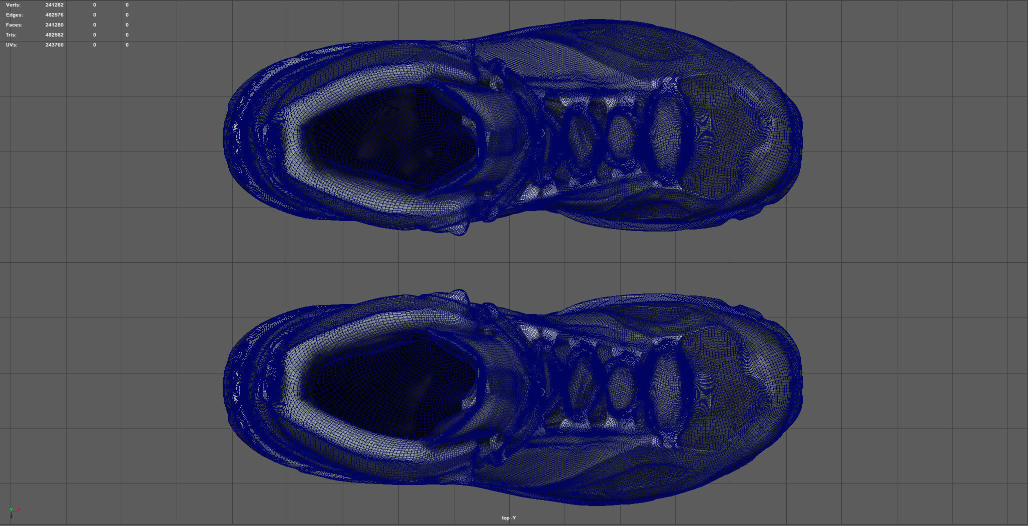 HIKING BOOTS 3 Low-poly 3D model_5