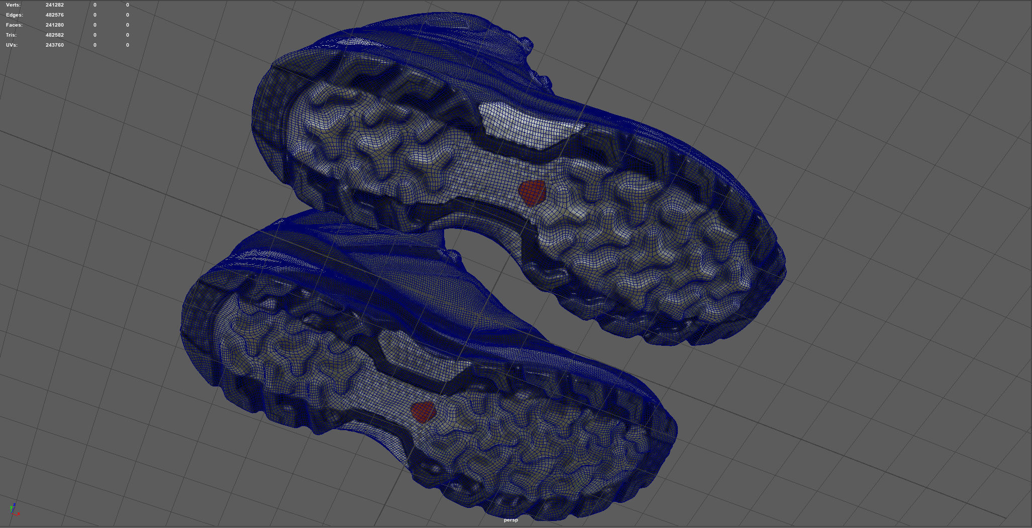 HIKING BOOTS 3 Low-poly 3D model_12