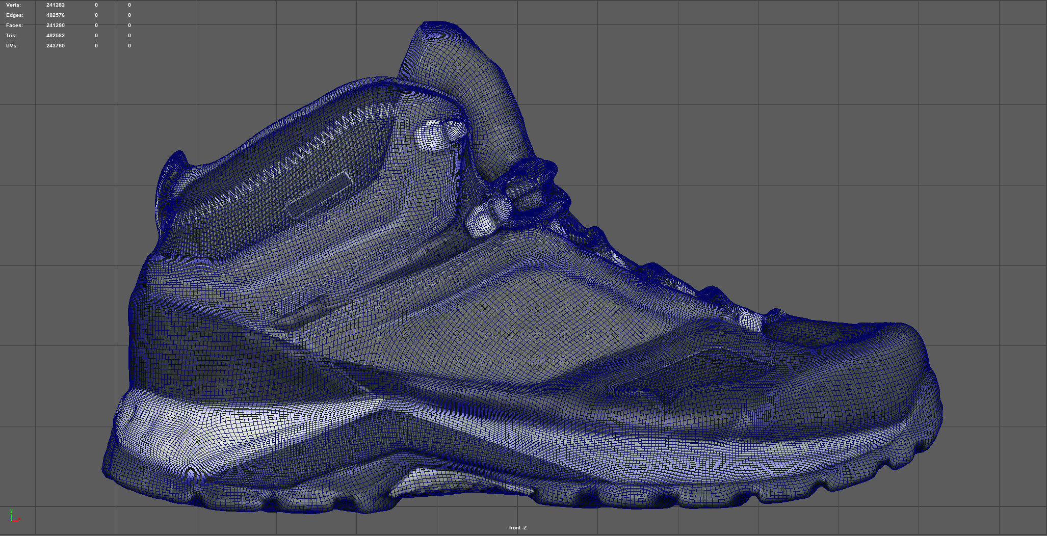 HIKING BOOTS 3 Low-poly 3D model_6