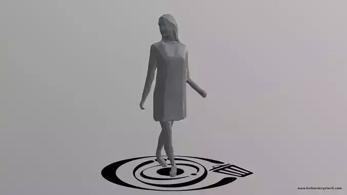 Human 084 LP R Low-poly 3D model