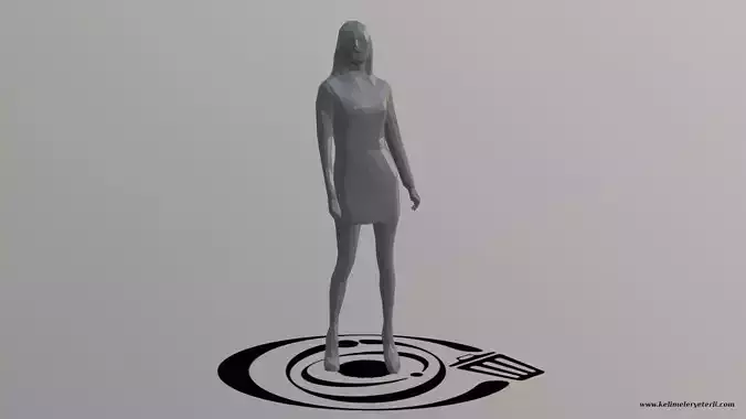 Human 085 LP R Low-poly 3D model