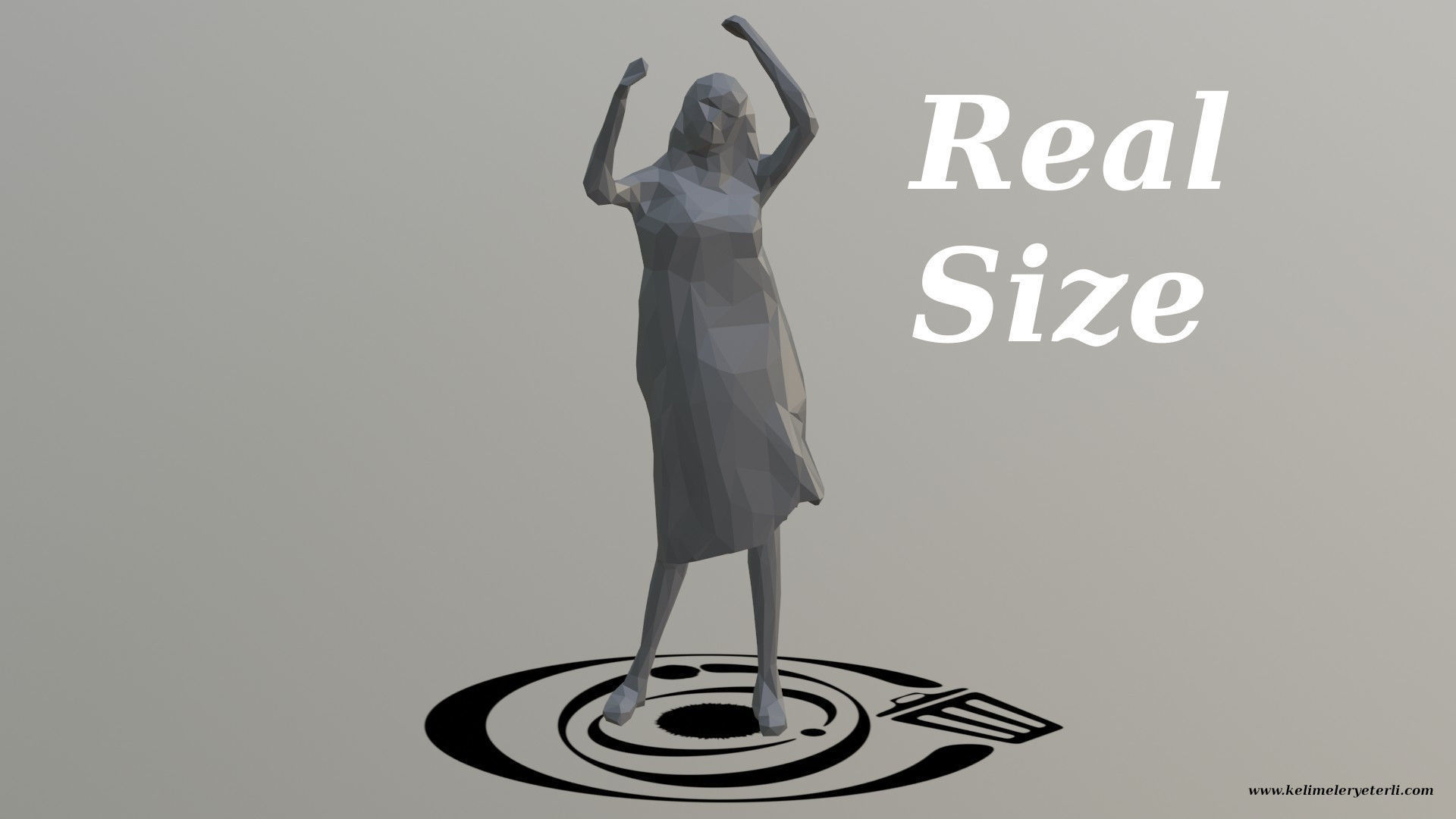 Human 086 LP R Low-poly 3D model_3