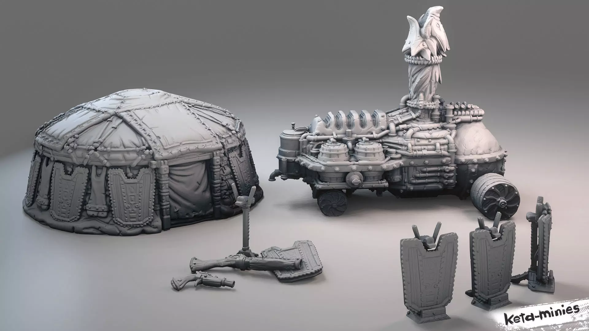 Dwarf camp kit Free 3D print model_0