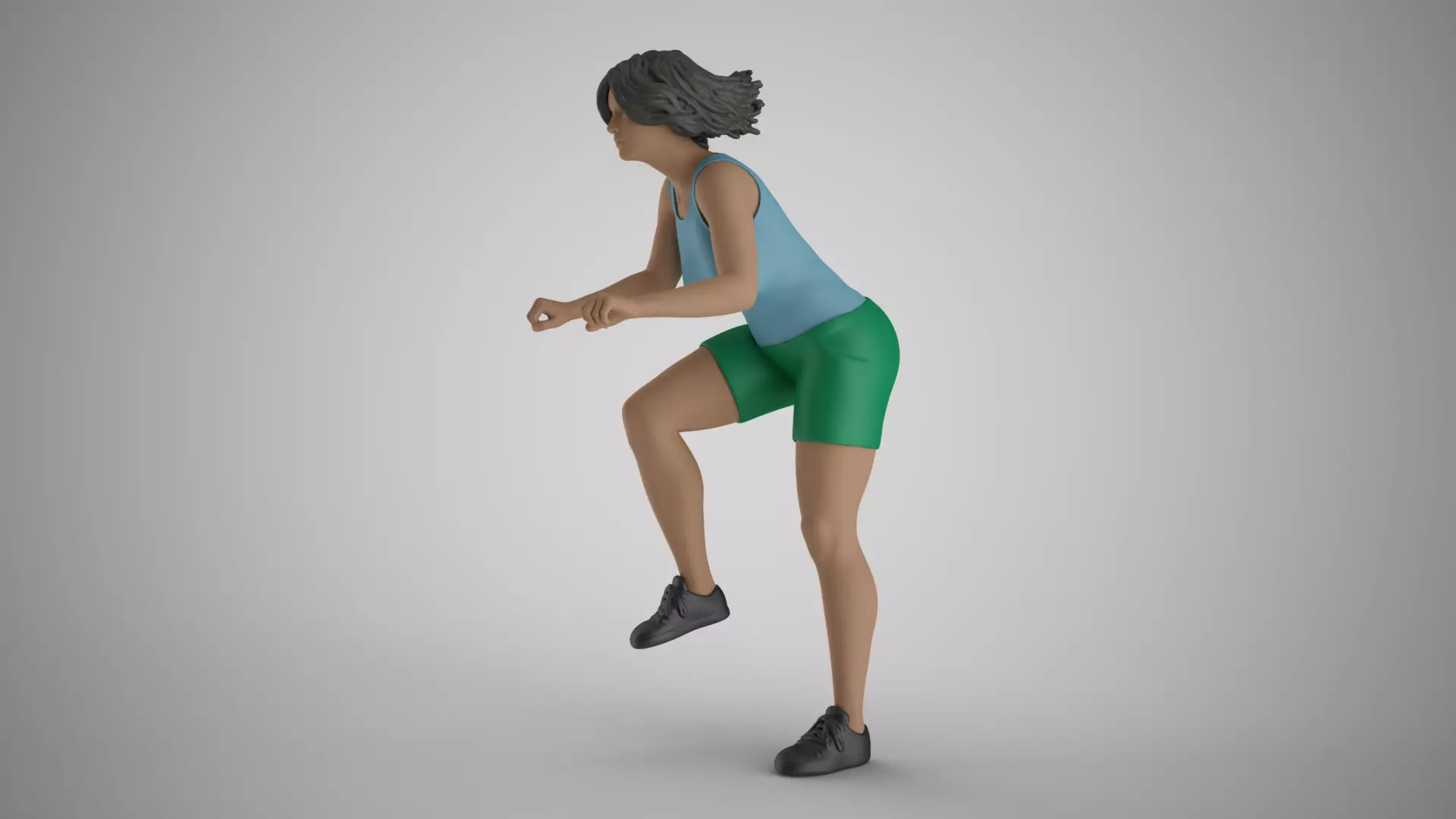 Girl on Bike 3D print model_0