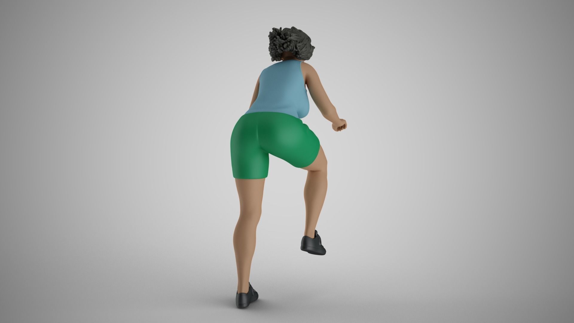 Girl on Bike 3D print model_6