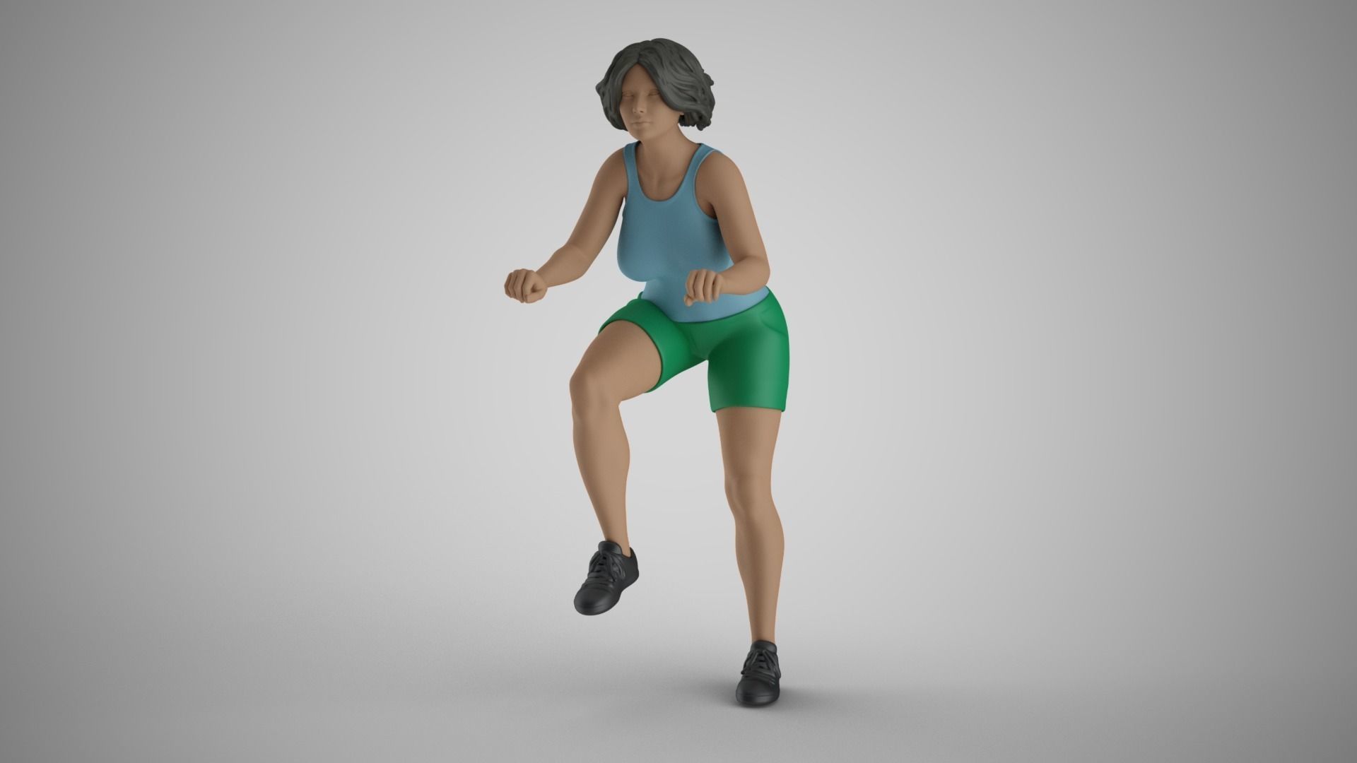 Girl on Bike 3D print model_10